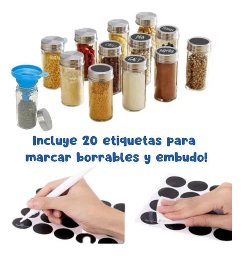 Organizador de 12 piezas de especias